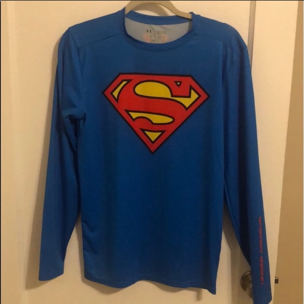 Superman Under Armour XL L/S compression shirt